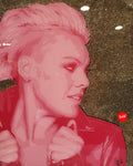 P!nk with Gold Glitter