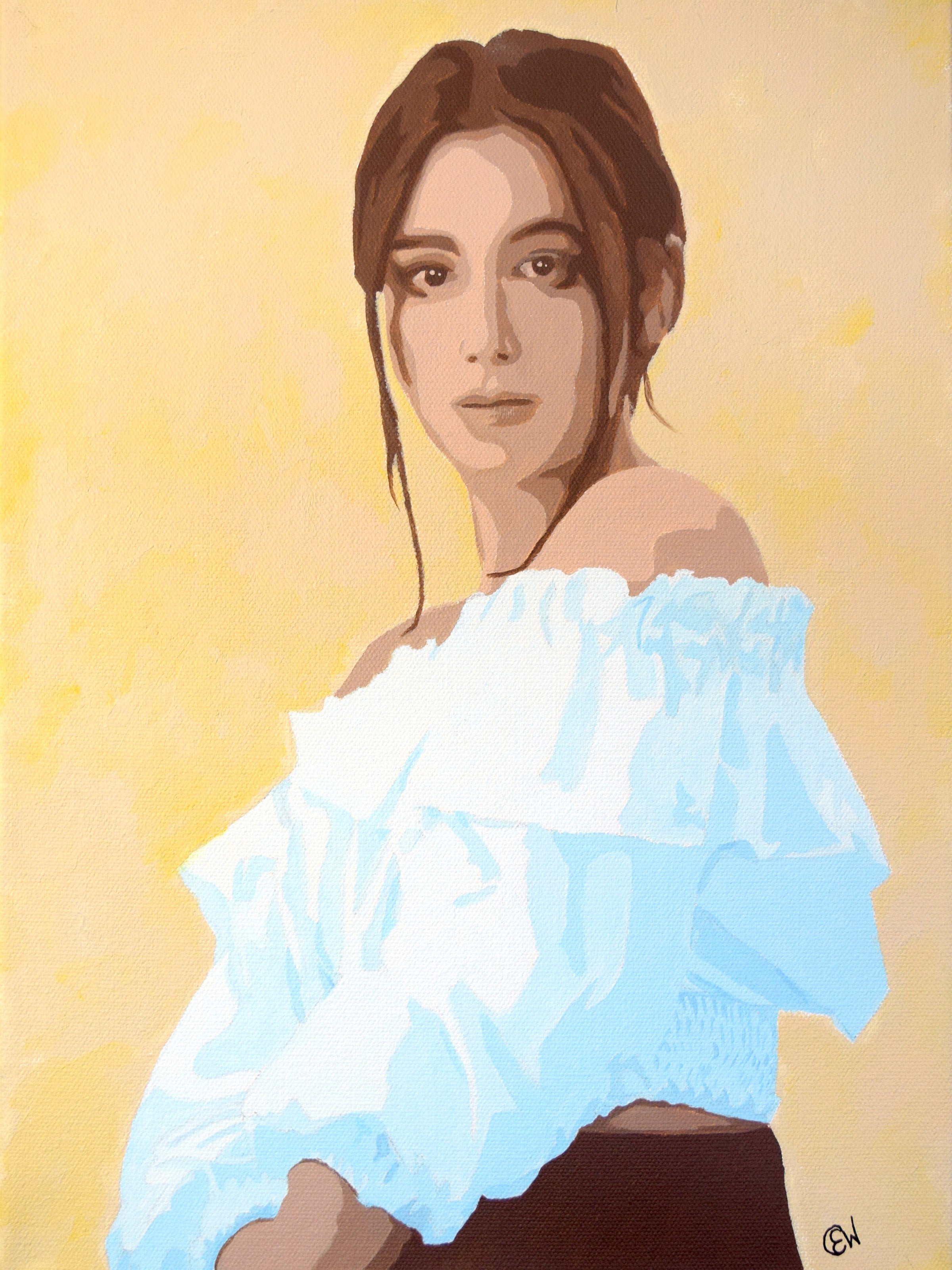 Woman in a Ruffled Blouse